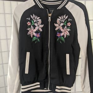 LOVE TREE Floral Bomber jacket